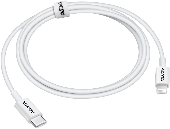 Кабель Adata USB 2.0 USB-C - Lightning White 1 м (4710273776750) - зображення 1