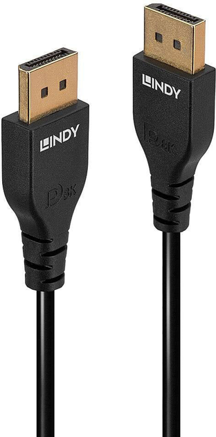 Kabel Lindy DisplayPort 1.4 Black 3 m (4002888364638) - obraz 1