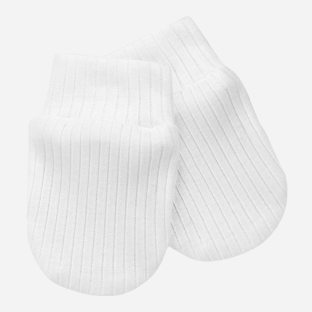 Дитячі царапки Pinokio Lovely Day White Mittens 56 см White Stripe (5901033312656) - зображення 1