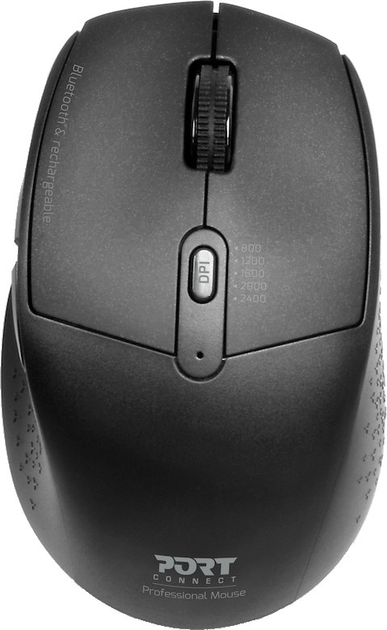 Mysz PORT Designs Pro Wireless Black (3567049007157) - obraz 1