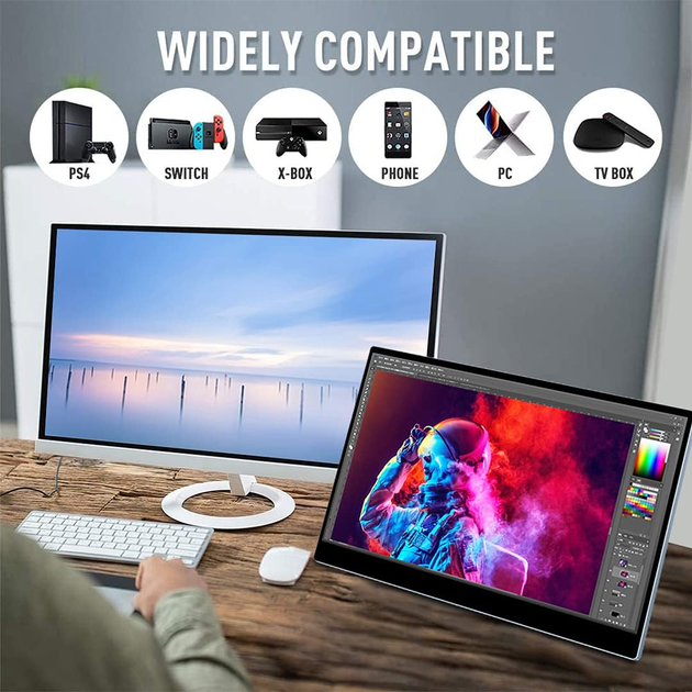 Монитор портативный 15.6" Magedok MG156-QT01 2K IPS 144Hz - изображение 5