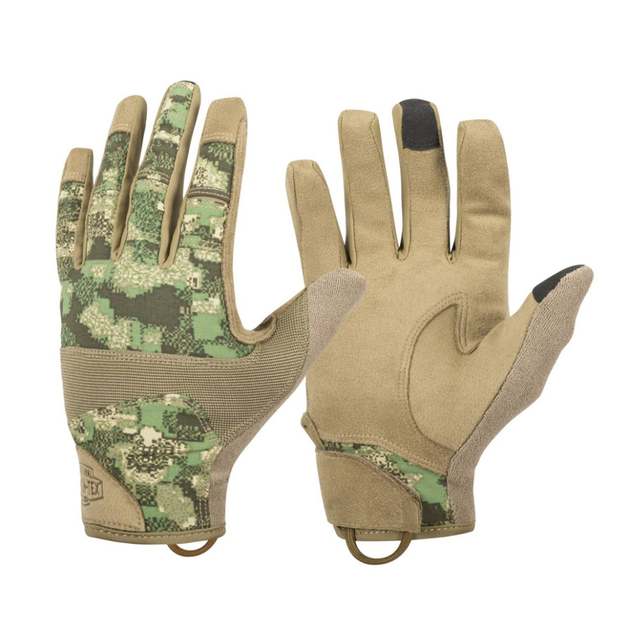 Рукавички тактичні Helikon-Tex Range Tactical Gloves - PenCott WildWood / Coyote A, розмір L RK-RNG-PO-4511A-B05 - изображение 1