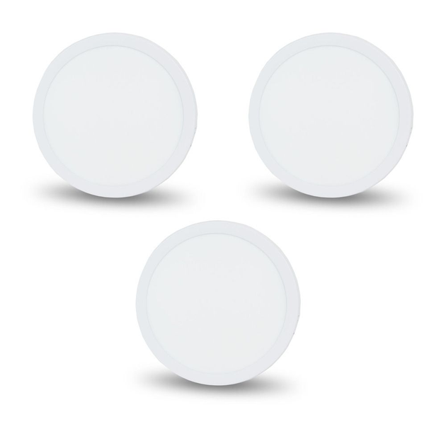Комплект из 3-х светильников светодиодных LIGHTWELL LW-R-SFR-12 12 W круг накладной - изображение 1