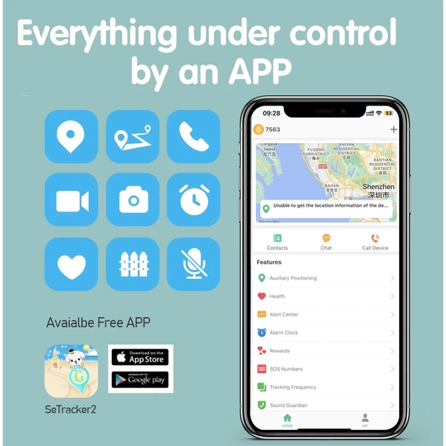 Смарт часы-телефон детские Wonlex KT31 4G с камерой WI-FI GPS SIM-картой Blue (16997) - изображение 11