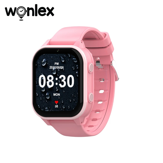 Смарт-часы детские Wonlex KT19 RPO 4G с камерой WI-FI GPS SIM-карта Pink (16993) - изображение 2
