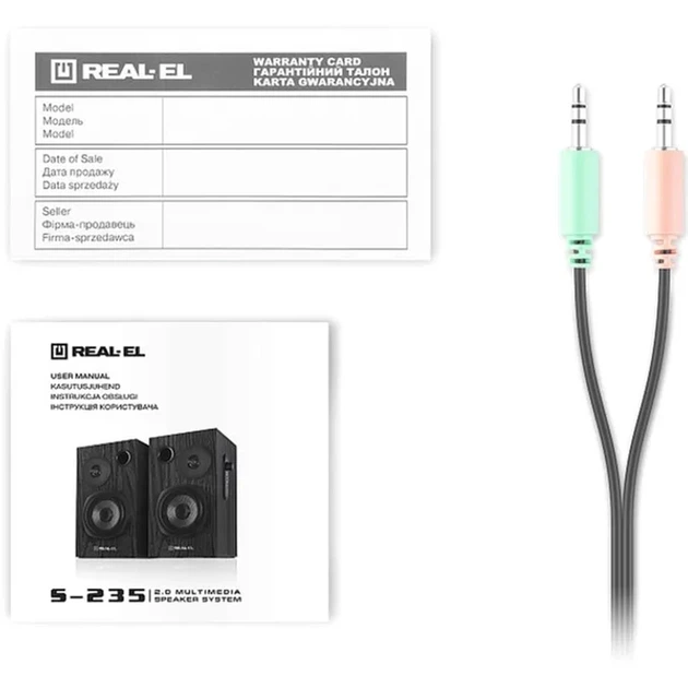 Акустична система REAL-EL S-235 Black - Фото 2 Акустична система REAL-EL S-235 Black - изображение 2