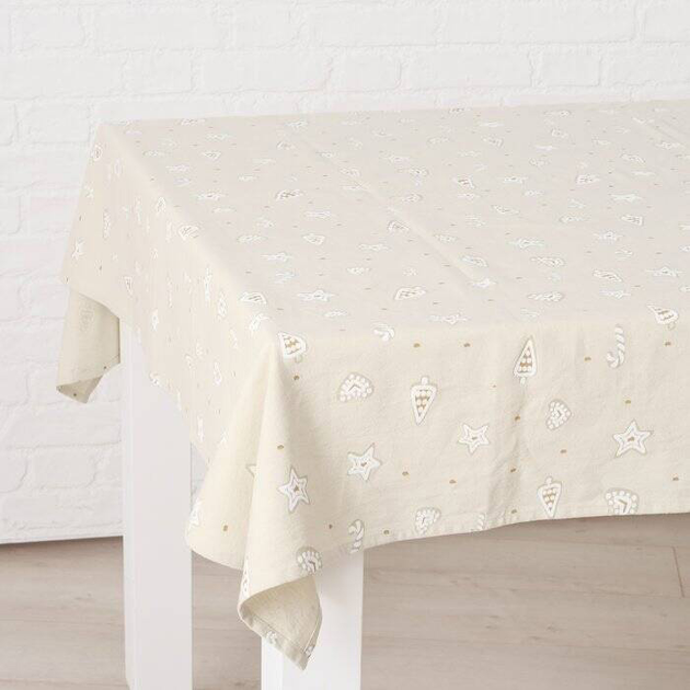 Скатертина бавовняна Boltze Home Bakery 140 x 180 см Бежева (4066076432332) - зображення 6