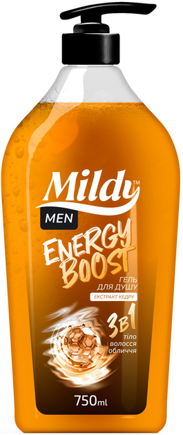 Акція на Чоловічий гель для душу Biossot Mildy Energy Boost 3в1 750 мл від Rozetka