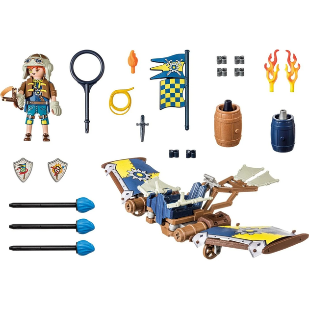 Zestaw konstrukcyjny Playmobil Novelmore Darios Flight Glider 55 elementów 71211 (4008789712110) - obraz 2