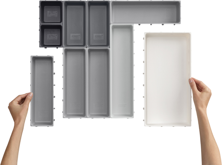 Modułowy organizer do szuflady Joseph Joseph Blox 10 elementów Szary (5028420003918) - obraz 8