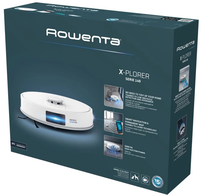 Робот-пилосос Rowenta X-Plorer Serie 140 RR9177WH - зображення 4