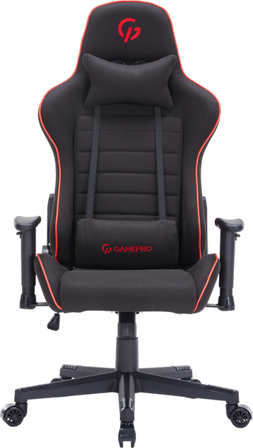 Игровое кресло GamePro GC575FB Size L Fabric Black&Red (GC575FB) - изображение 2