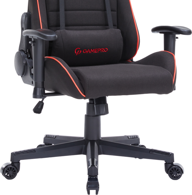 Игровое кресло GamePro GC575FB Size L Fabric Black&Red (GC575FB) - изображение 10