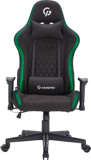 Игровое кресло GamePro GC700FB RGB Size L Fabric Black (GC700FB) - изображение 3