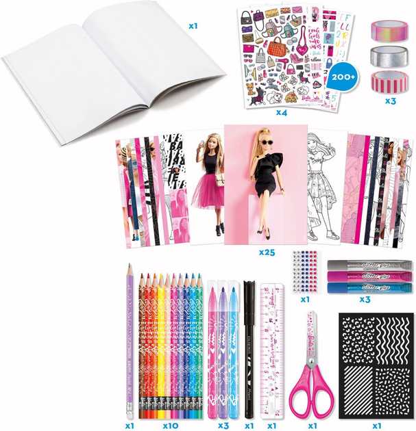 Zestaw kreatywny Maped Barbie Scrapbooking (3154149070626) - obraz 3
