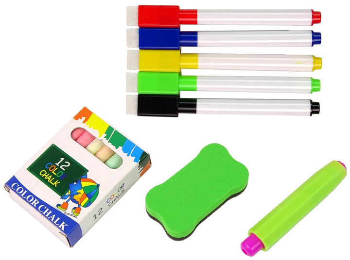 Tablica dwustronna LEAN Toys 3 w 1 Stolik do zabawy (5905991009870) - obraz 8