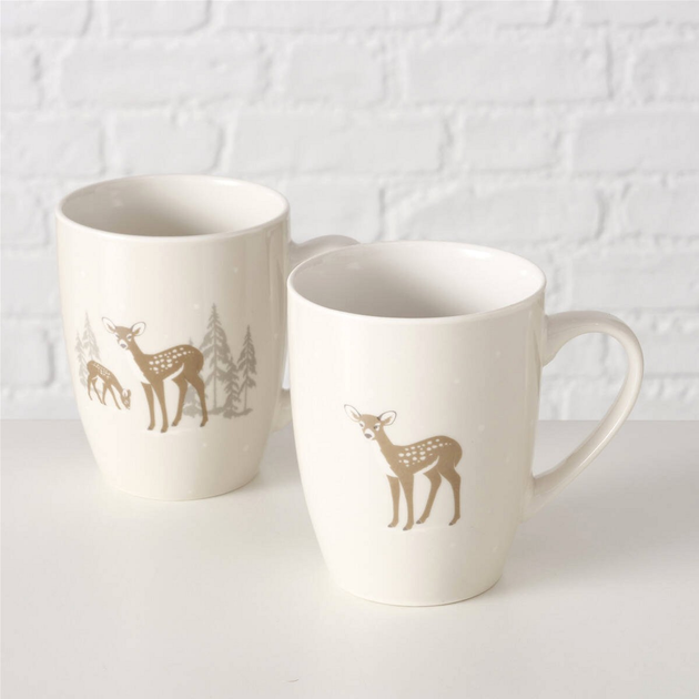 Кухоль Boltze Home Bambi Візерунок 2 з мотивом оленя 350 мл (5902973443240) - зображення 3