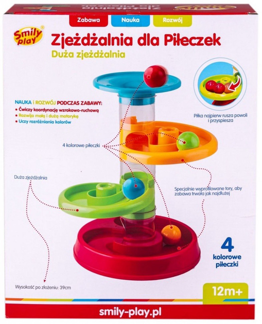 Zabawka edukacyjna Smily Play Zjeżdżalnia dla Kul (5905375829339) - obraz 4