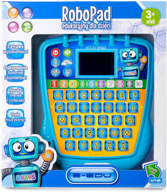 Interaktywny tablet Artyk Robopad edukacyjny E-Edu (5901811166723) - obraz 1