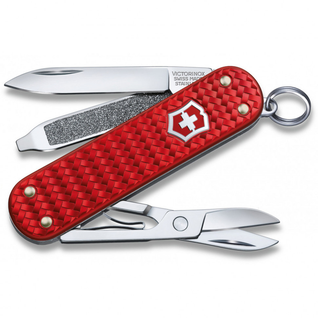 Ніж Victorinox Сlassic SD Precious Alox Iconic Red 06221.401G - зображення 1