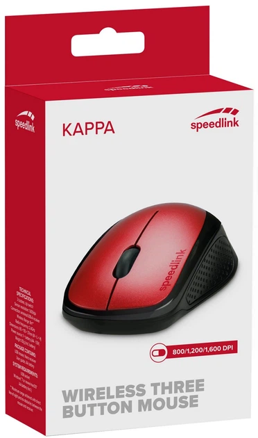 Миша SPEEDLINK Kappa Wireless Red (SL-630011-RD) - зображення 3