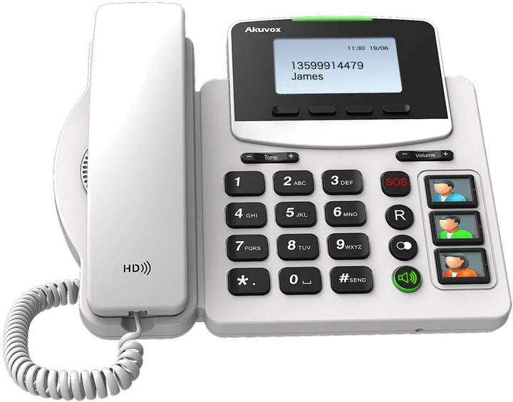 Telefon IP Akuvox R15P Health Care Phone White (6933964801182) - obraz 1