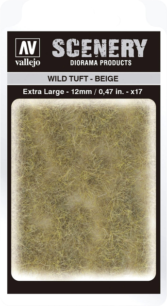 Trawa do dekoru Vallejo SC429 Scenery Wild Tuft Beige 12 mm x 17 (8429551986274) - obraz 1