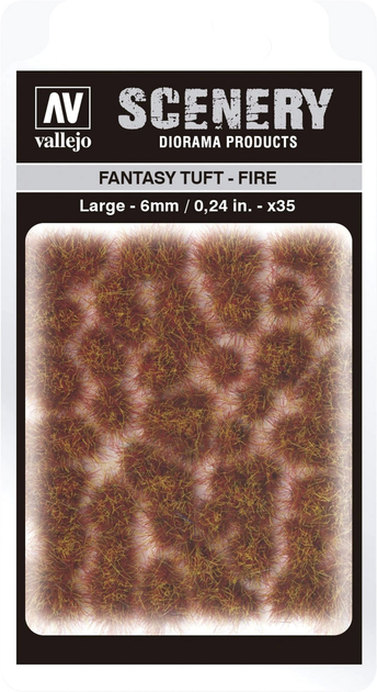 Trawa do dekoru Vallejo SC431 Scenery Fantasy Tuft Fire 6 mm x 35 (8429551986298) - obraz 1