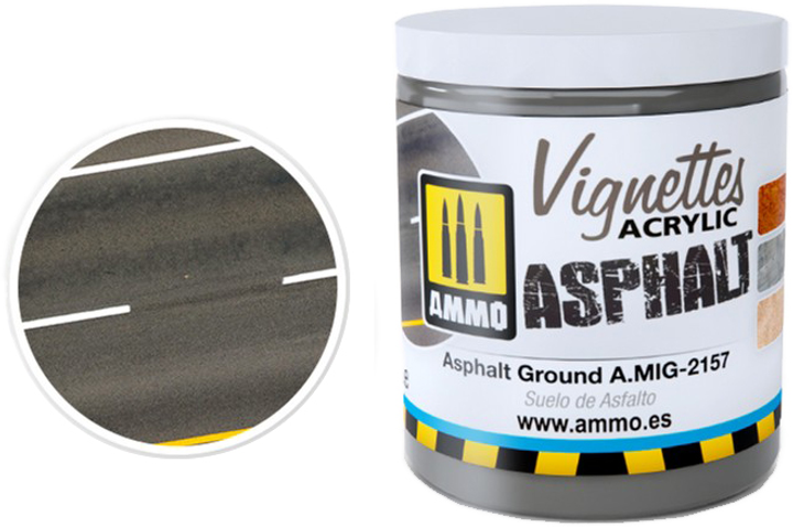 Pasta akrylowa Ammo Vignettes Asphalt Ground 100 ml (8432074021575) - obraz 1