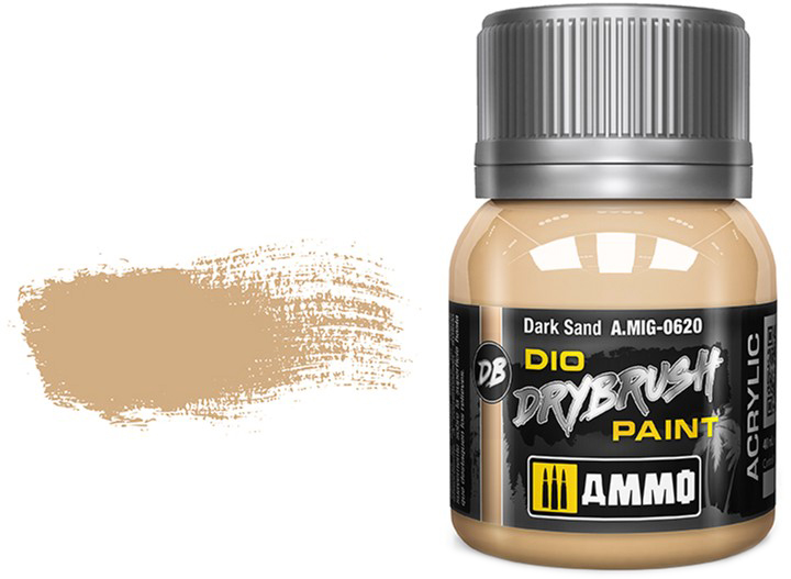 Фарба Ammo DIO Drybrush 40 мл Темний Пісок (8432074006206) - зображення 1