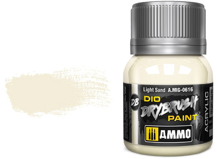 Farba Ammo DIO Drybrush 40 ml Jasny Piasek (8432074006169) - obraz 1