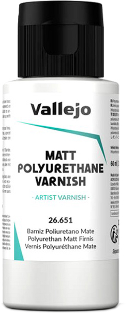 Lakier Vallejo 26.651 Matt Polyurethane Varnish 60 ml (8429551266512) - obraz 1