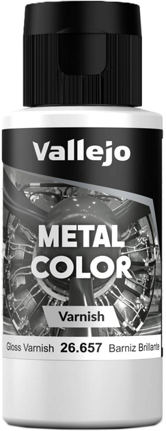 Lakier Vallejo 26.657 Gloss Metal Varnish 60 ml (8429551266574) - obraz 1