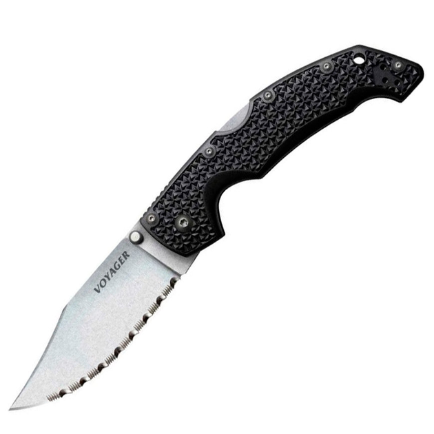 Ніж складаний Cold Steel Voyager Large СP, BD-1, серрейтор - зображення 1