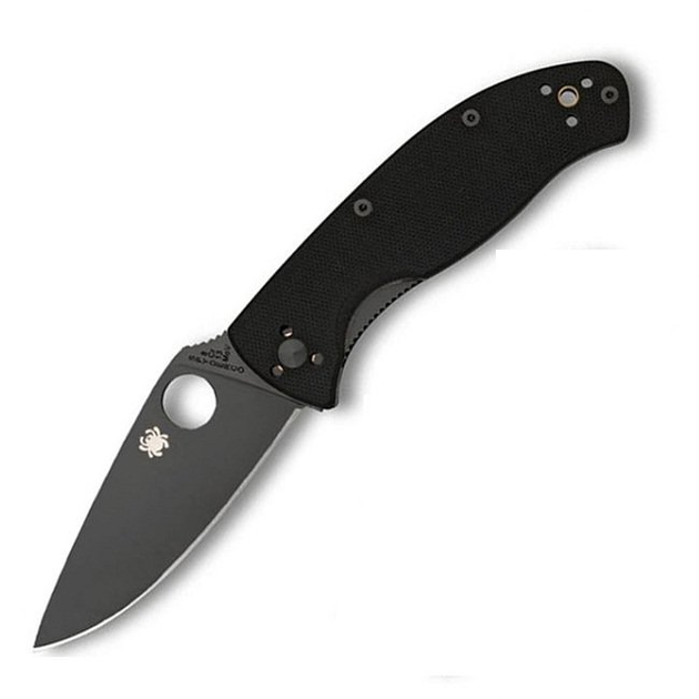 Ніж Spyderco Tenacious, Black Blade (C122GBBKP) - зображення 1