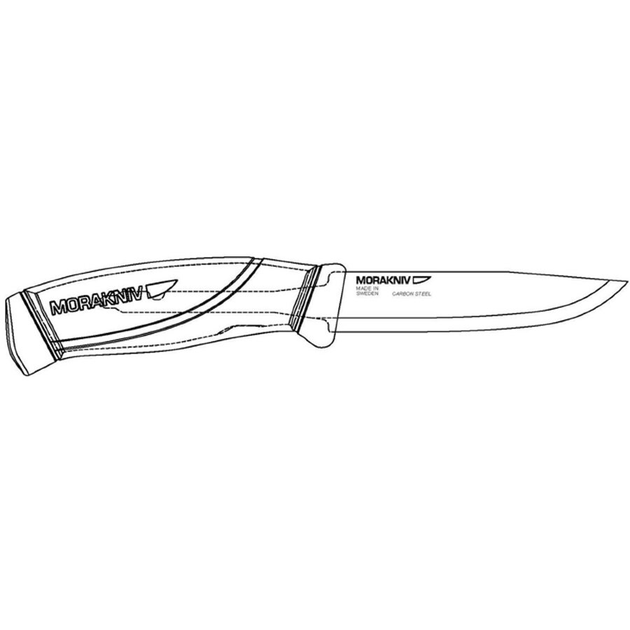 Нож Morakniv Companion BlackBlade Нержавеющая стальЧерный клинок 12553 - изображение 2