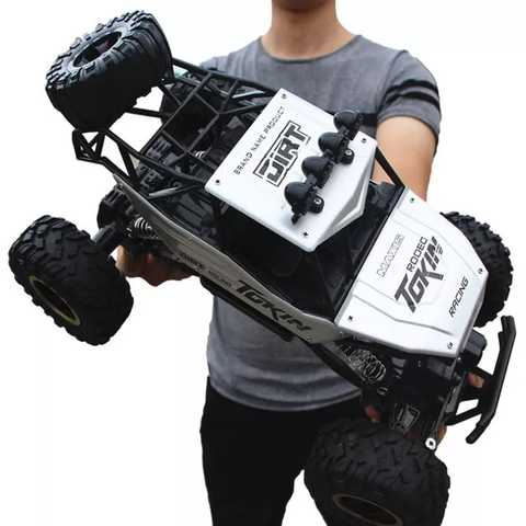 Машинка на радиоуправлении 1:12 4WD большая 37см Rock Crawl Silver з пультом автомобиль внедорожник монстртрак - изображение 5