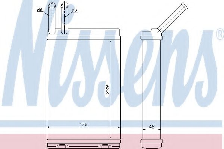 печка VOLVO 740(82-)2.0 i(+)[OE 1307236] Nissens (73642) - изображение 1