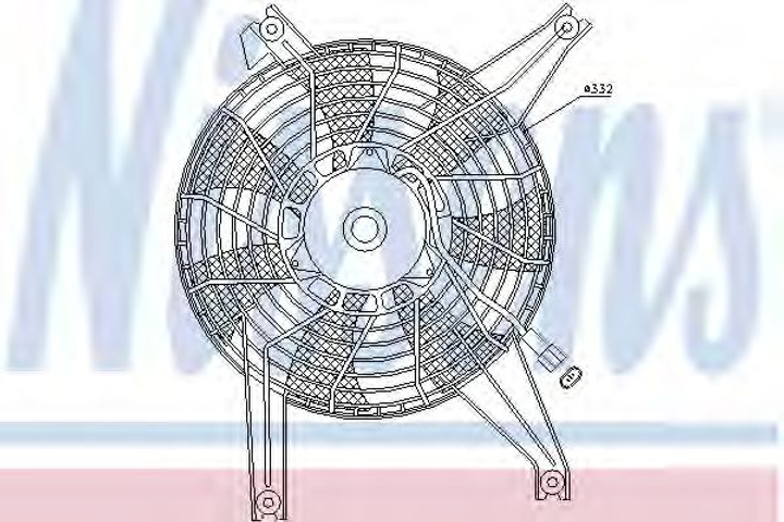 Вент-р MT MONTERO(00-)2.5 TD(+)[OE MR360801] Nissens (85383) - зображення 1