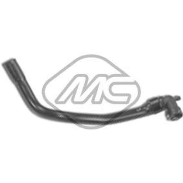 Патрубок радіатора пічки Peugeot 207 1.6HDI 06-15 Metalcaucho (77665) - зображення 1