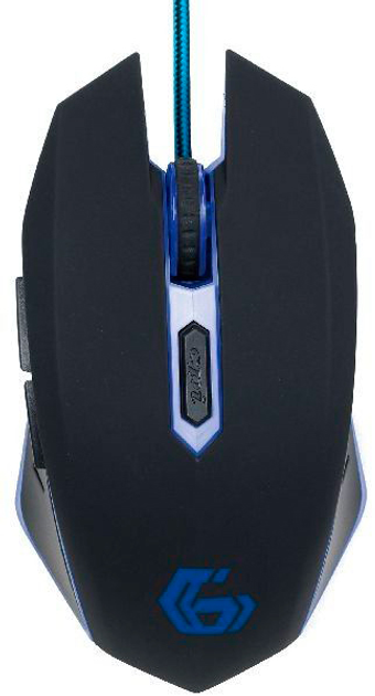 Мышь Gembird MUSG-001-B USB Black/Blue (MUSG-001-B) - изображение 1