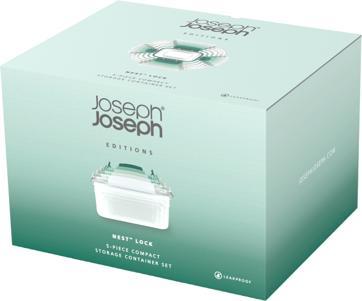 Набір контейнерів Joseph Joseph Nest Lock Sage 5 шт (5028420004281) - зображення 4