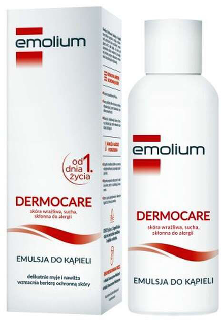 Emulsja do kąpieli Emolium Dermocare od urodzenia 200 ml (5902502493111) - obraz 1