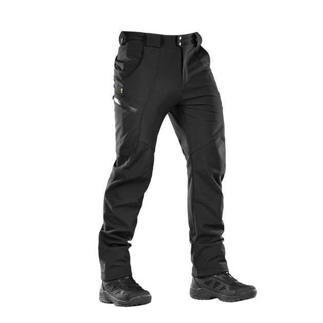 Штани M-TAC Soft Shell Winter Black S чорний - изображение 1