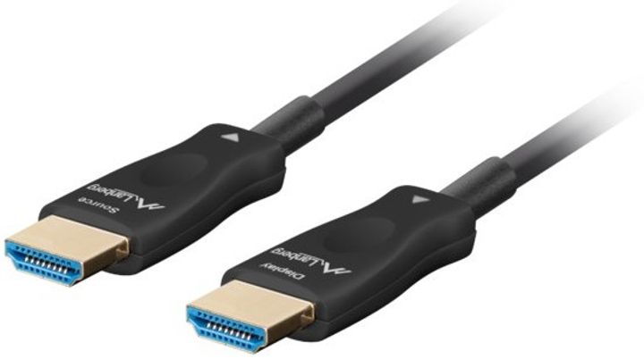 Kabel Lanberg HDMI to HDMI 2.1 AOC 10 m Black (CA-HDMI-30FB-0100-BK) - obraz 1