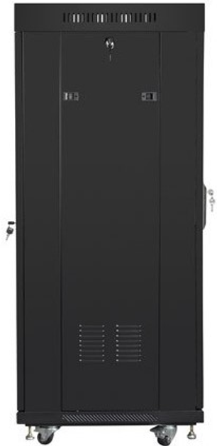 Szafa serwerowa Lanberg Glass Door 19" 27U 600 x 600 mm (FF01-6627-12BL) - obraz 4
