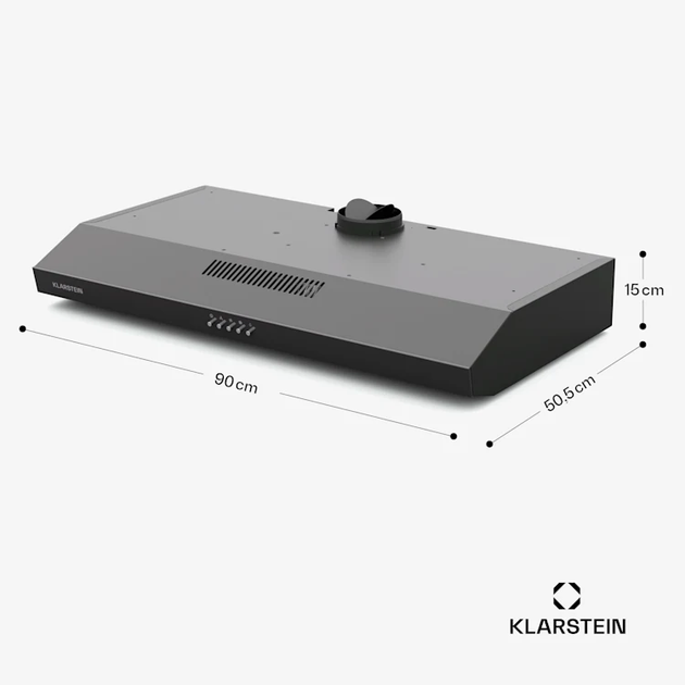 Кухонная вытяжка Klarstein Contempo 90 Черный Б/У - изображение 2