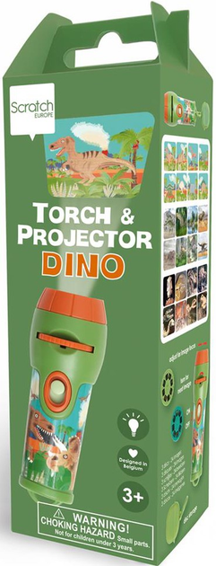 Ліхтар-проектор Scratch Torch and Projector XL Дино 24 зображення (5414561823278) - зображення 1