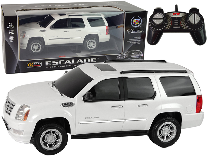 Samochód zdalnie sterowany Leantoys Cadillac Escalade R/C 1:16 Biały (5905515359351) - obraz 2