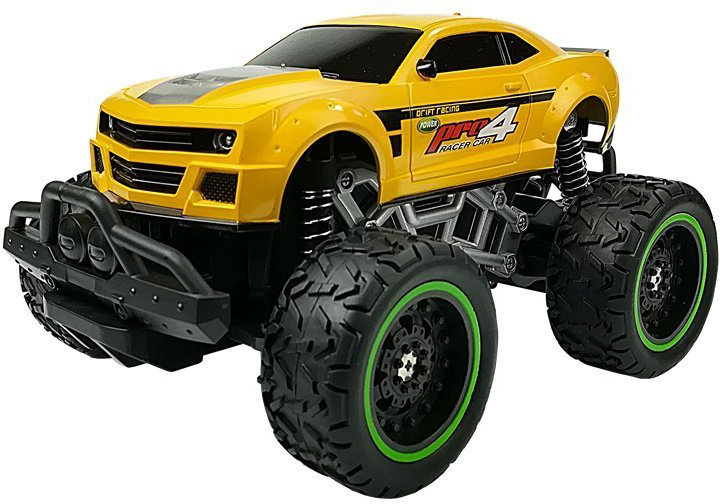 Позашляховик на радіокеруванні LEAN Toys Off-road Camaro 1:24 Жовтий (5908275994671) - зображення 3